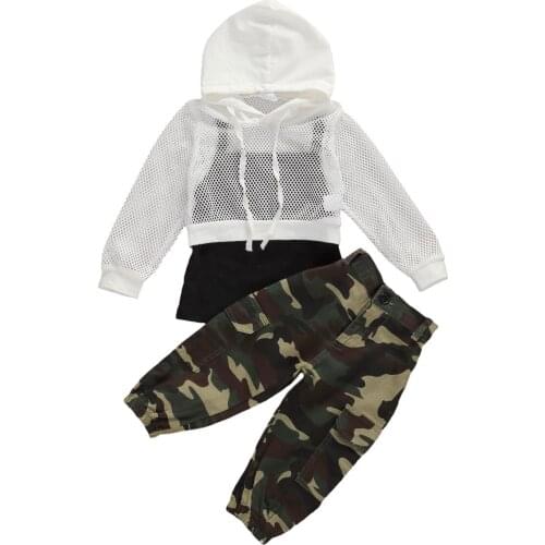 New 3pcs Toddler Kids Sportsuits Outfits Summer Baby Girls Hooed Tops Jacket+Vest+Pants Pants Sunsuit Set