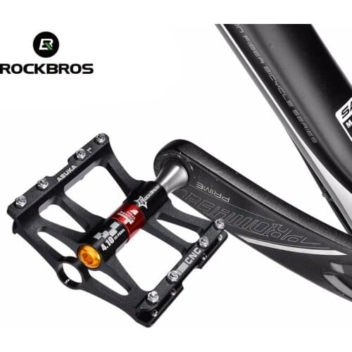 ROCKBROS Anti-slip Bicycle Pedals 4 Sealed Bearings Mountain Bike Pedal Ultralight MTB Pedals Aluminium Alloy Cycling Falt Pedal