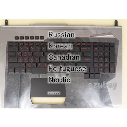 RU KR CA EF PO ND Keyboard w/ Top Case For Asus 90NB0D61-R30RU0 90NB0D71-R30K00 90NB0D71-R30CB0 90NB0D71-R30PO0 90NB0D61-R30ND0
