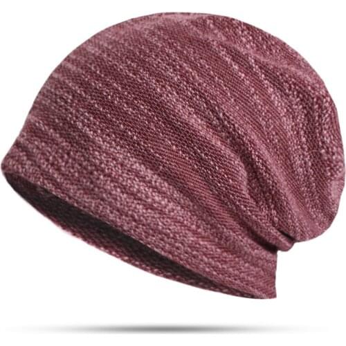 Spring Autumn Hat Strip Unisex Turban Cap Gradient Color Casual Hip-Hop Cap Turban Knit Beanie Hats For Women Men Winter Beani