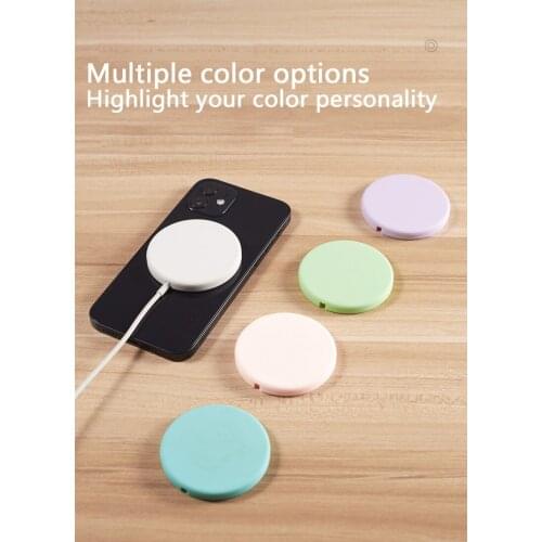 For iphone12 Magesafe Silicone Wireless Charger Shockproof Silicone Case For Magsagfe Charging Anti Srcatch Protective Shell
