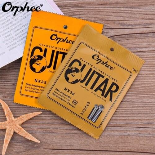 Orphee Classic 028-043/028-045 Classical Guitar Strings Nylon and Silver Plated Wire Hard/Normal Tension Drop Ship