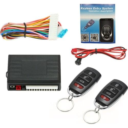 Universal Car Door Lock Trunk Release Keyless Entry System Central Locking Kit With Remote Control for bmw e46 e90 ford focus 2