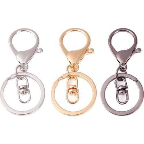 5 Pcs 7cm 308 Lobster Buckle + Keychain Pendant Ring Chain Clasp for Wallet and Bag DIY Jewelry Accessories