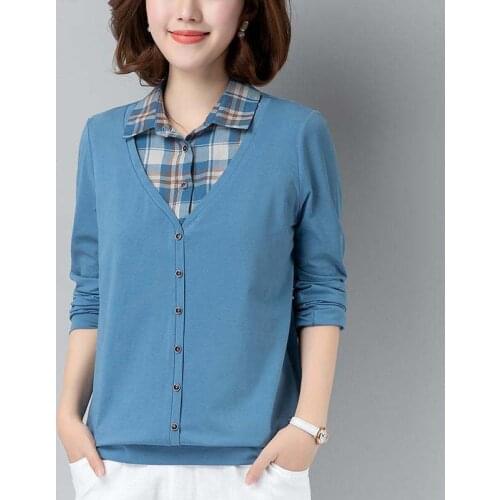 Women Spring Autumn Style Blouses Shirts lady Casual Long Sleeve Turn-down Collar Blusas Tops SP318