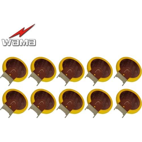 10pcs CR2450 Welding Solder Pins Bluetooth Watch Accessories battery 3V 180 degree Batteries