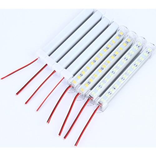100PCS LED Bar Light Car Boat Truck 12V 24V Cabinet LED Hard Strip Double Row Module Showcase Machine Board Factory Equipment
