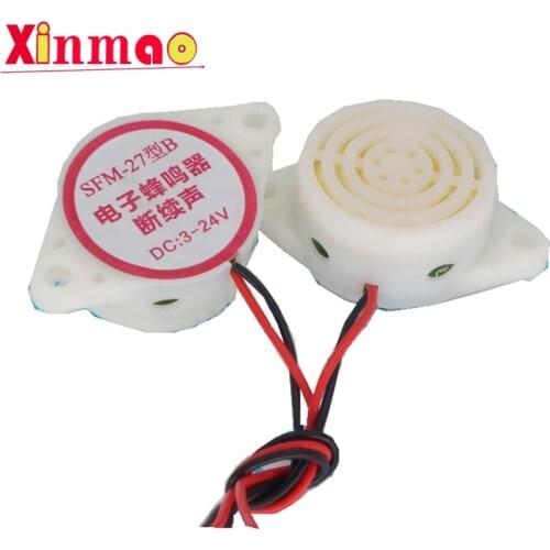 2PC/Lot SFM-27 B Intermittent Sound DC6 DC3-24V HYT-3015B Electronic Buzzer Active Loudspeaker