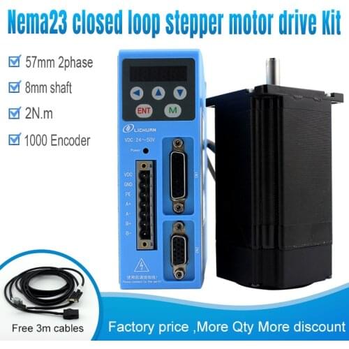 57 Closed-loop Stepper servo Motor Driver 2nm LC57H276+LCDA606S step motor servo drive servo motor kit nema23