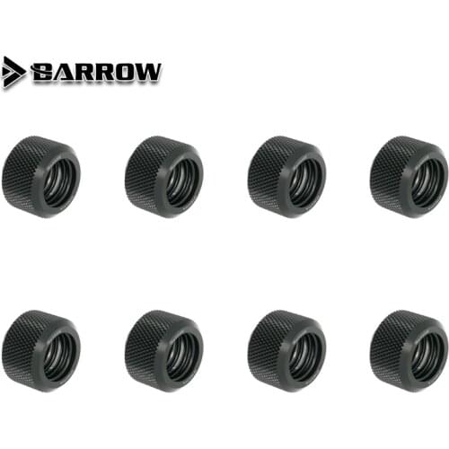 8pcs/lot OD12/14/16mm Hard Tube Fitting Water Cooling Metal Connector G1/4'' OD12mm 14mm OD16mm Hand Compression Brass Fitting