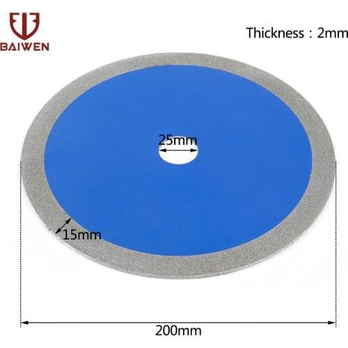 8 Inch 60Grit Electroplated Diamond Saw Blade Diamond Circular Cutting Disc For Cut Masonry Stone Tiles Concrete Cutter Tool