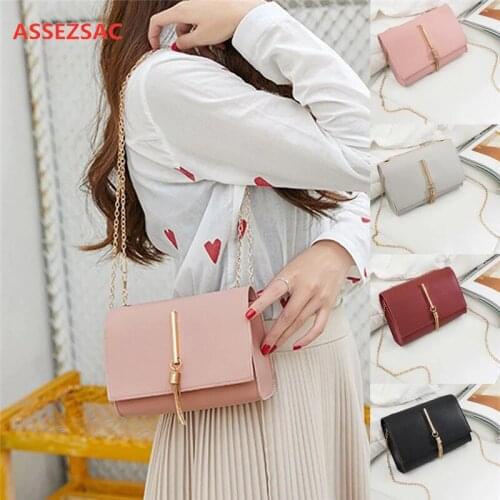 ASSEZSAC Lady Shoulder Tassel Package Letter Purse Mobile Phone Shoulder Bag Luxury Large Capacity Bag Lady Leather Handbag