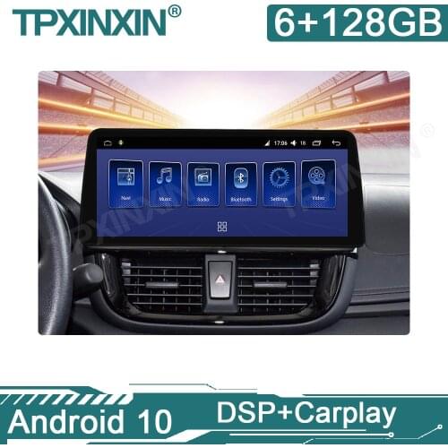 For Toyota Yaris Vios 2017+ Android Car Radio Car GPS Navigation Stereo Multimedia Player Recorder DSP Carplay 4G WIFI