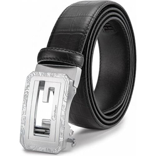 Ciartuar Men Belt High Quality Fashion Designer Belts for Mens Genuine Leather Automatic Buckle Waist Belt Elegant Mens Gift