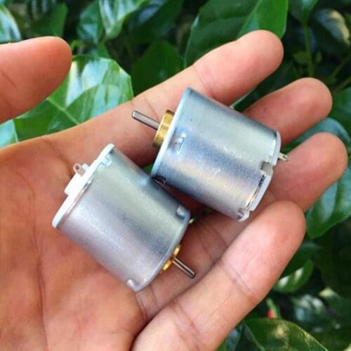 Mabuchi 270 DC Motor DC 1.5V-3.7V 3V Micro Mini Precious Metal Brush Motor Round 24mm 12000RPM Exquisite Kids Toy Boat Car