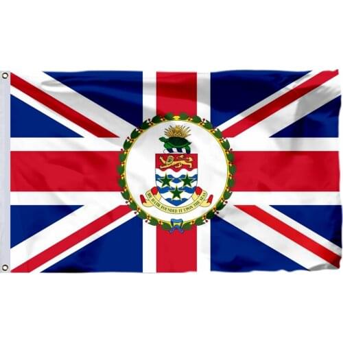 British Governor Cayman Islands Flag 150X90cm (3x5FT) 120g 100D Polyester Double Stitched High Quality Banner Free Shipping