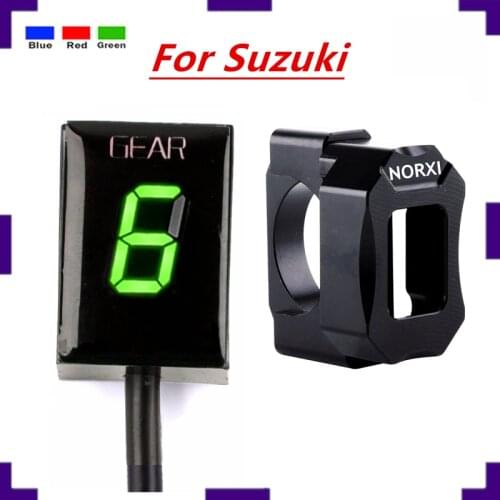 Gear indicator For Suzuki Intruder 800 V-Strom GSXR 600 SV650 750 SV 650 Motorcycle 1-6 Level Ecu Plug Mount Speed Gear Display