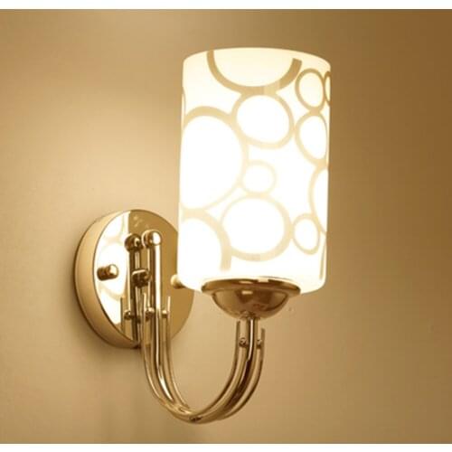 JIFENGCHENG Indoor Lighting E27 Led Wall Lamp Modern Glass Sconces Luminaria Wall Light Bedside Reading Lamp Wall Lighting