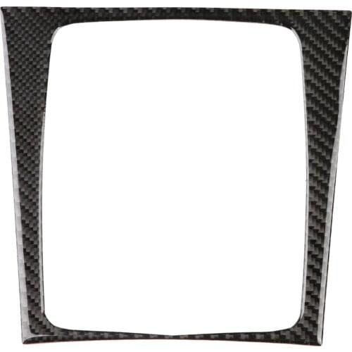 Carbon Fiber Interior Gear Shift Panel Frame Trim Cover for Mercedes C-class W204 2005-201 Self adhesive design