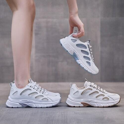 Ladies Canvas Sneaker with Platform White Shoes Woman Platform White Trainers Black Woman Sneakers New Trend Chunky Sneakers