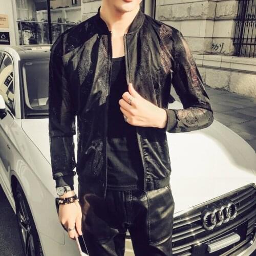 Summer Jackets Men Long Sleeve Fashion 2021 New Thin Mens Casual Bomber Jacket Slim Fit Sun Protection Clothing Plus Size 5XL-M