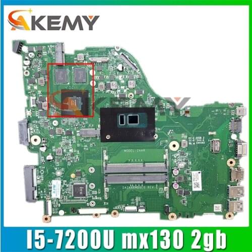 E5-576 motherboard For ACER E5-576G laptop zaar dazaarmb6e0 cpu: I5-7200U GPU: mx130 2gb ddr3 100% test ok Mainboard