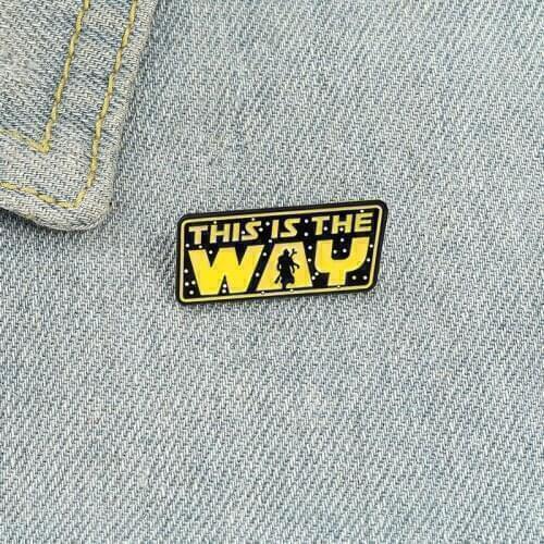 Fashion Creative Simplicity This Is The Way Alphabet Alloy Brooch Personalized Backpack Badge All-match Clothing Accessories