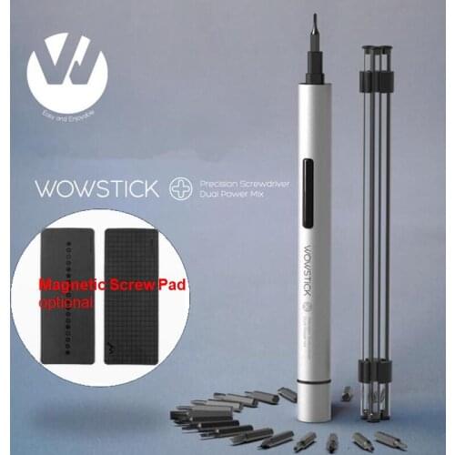 Wowstick 1p+ Try Electric Screwdriver Kit 20 Bits S2 Aluminium Body Cordless For DIY Tools Kit Phone notebook MID Repair