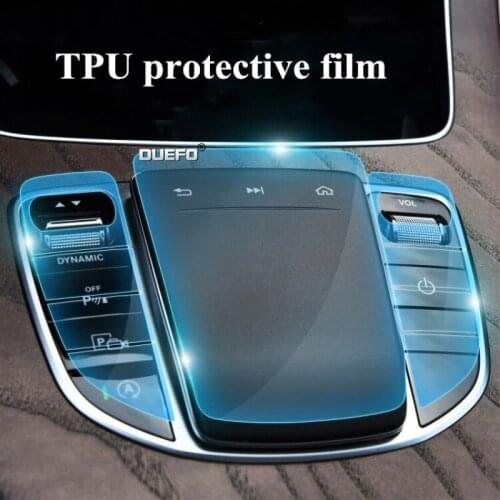 For Mercedes Benz A C E Class CLS GLC sticker transparent Promotion TPU Film sticker for mercedes center console Car Styling