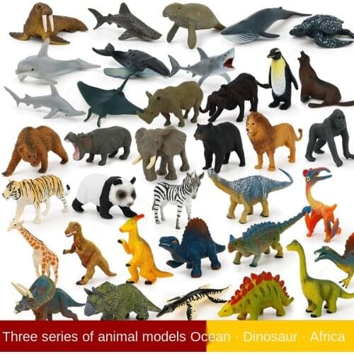 12Pcs/Pack Dinosaur Learning Toys Simulated Action Figure Mini Wild Animals Model Toy Science Education Cognitive Model World