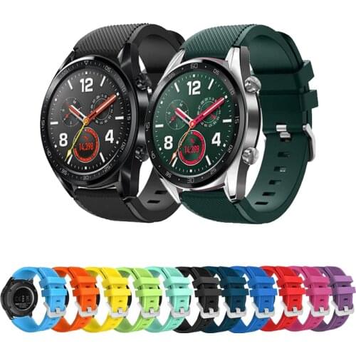Huawei watch gt band for Samsung galaxy watch 46mm 42mm gear S3 frontier/classic strap 22mm/20mm amazfit pace silicone bracelet