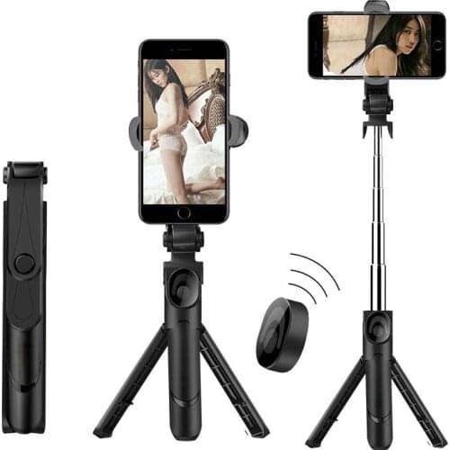 3 In 1 Selfie Stick Phone Tripod Extendable Monopod with Bluetooth Remote for Smartphone Selfie Stick
