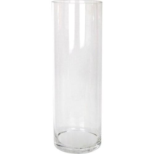 Modern Glass vase Cylinder 10x30 cm vase jarrón ваза vaso مزهرية