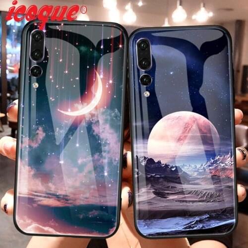 Glass Case for Huawei P20 Lite Mate 20 Pro 10 P Smart Y6 2018 Nova 3 2i Phone Case for Huwei Honor 10 9 Lite Honor Play 7A Cover