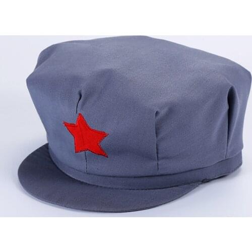 Souvenir Chinese Army Liberation Hat Military Cap With Red Five Star