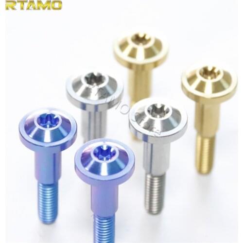 Titanium Bolts M6x32mm Ti Disc Head Screws for Hand Brake Motorcyle Parts