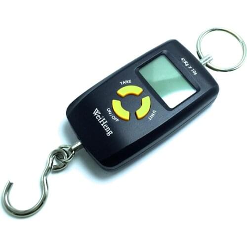 45kg Luggage Hanging Scale Digital Weighting Fishing Scale Hook Fish Weight Mini Pocket LCD Hanging Electronic Scale