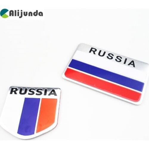 High quality Russia car sticker 3d flag logo, Label sticker accessories for Citroen C-Quatre C-Triomphe Picasso C1 C2 C3 C4 C4L