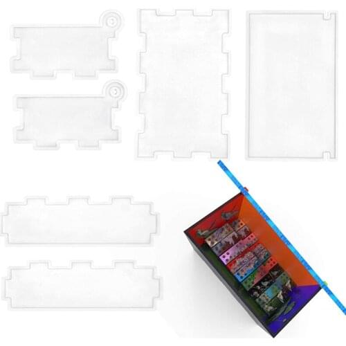 Dominoes Storage Box,Domino Box Silicone Mold Set for Casting Jewelry Storage Case Holder Mold for DIY Making Dominoes