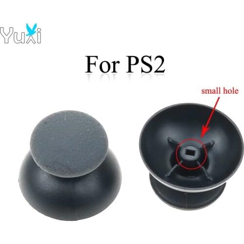 YuXi 4pcs Analog 3D Thumb Sticks Joystick Cover Small Hole Thumbsticks Cap For Sony Playstation 2 PS2 Controller