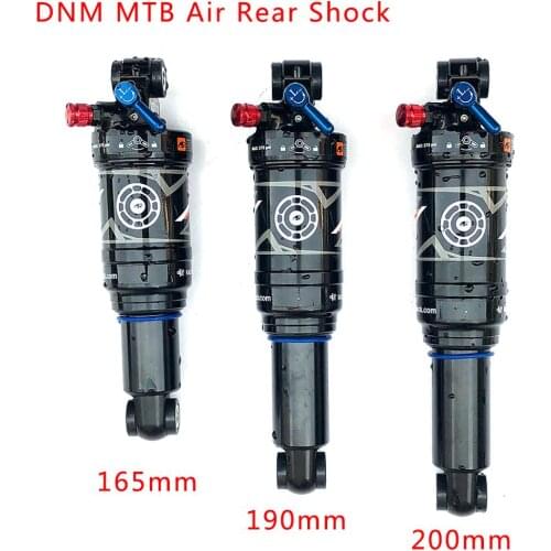 Bicycle Air Rear Shock With Lockout 165 190 200mm MTB Bike AM XC DH Suspension Spring Absorber Rear Coil Rear Shocks DNM AO-38RC