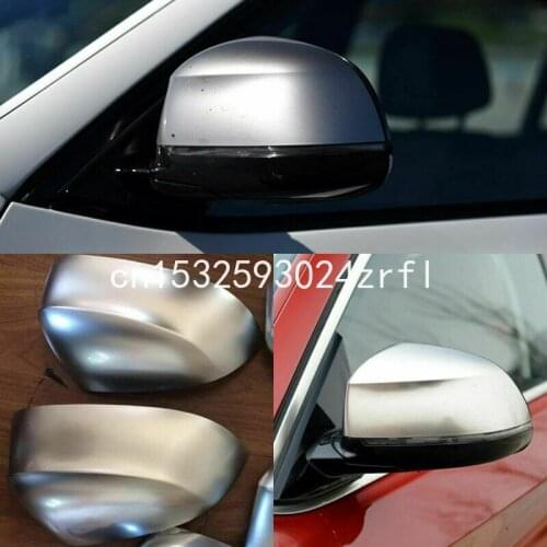 2pcs ABS Chrome Side View Mirrors Replacement Caps Cover Fit For BMW X4 2014-17