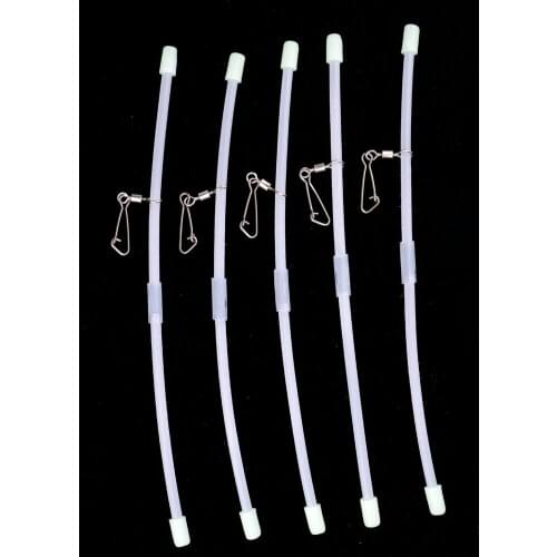5pcs Noctilucan Balance Straight Plastic Metal Sea Fishing Link Parts