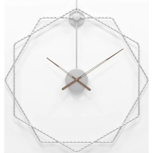 80cm Metal Simple European Mute Wall Clock Minimalist Modern Design Creative Hanging Watch Home Office Decoration Reloj De Pared