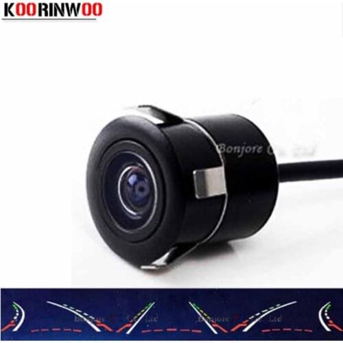 Koorinwoo HD CCD Car Parking Camera Dynamic trajectory Moving Parking Guide RCA Input Video Car Rear view Camera Parking Assist