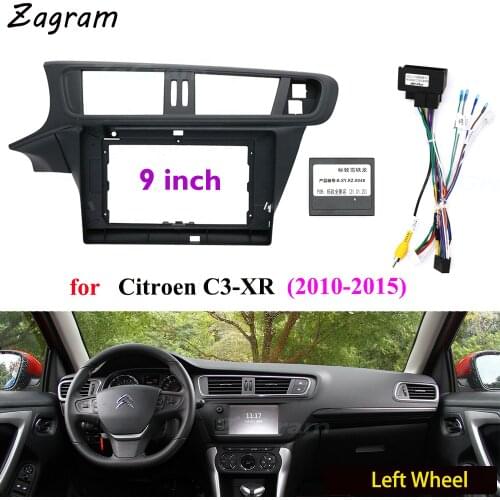 10.1 Inch 2 Din Car Video Fascia for Citroen C3-XR 2010-2015 Panel CD DVD Player Audio Frame Dashboard Mount Kit