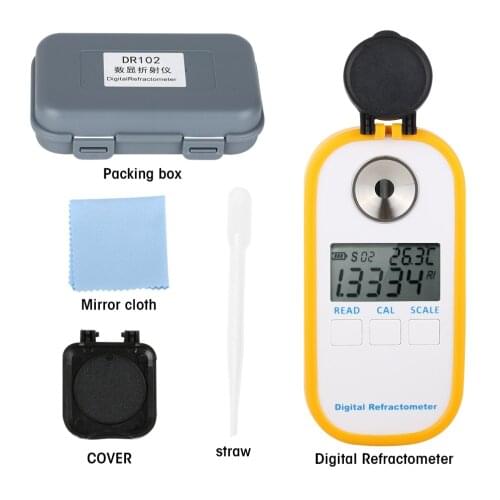 Digital Salt Refractometer Salinity Specific Gravity Meter 0~28% Refractometer Food Salt Content Tester Sodium Chloride NaCl