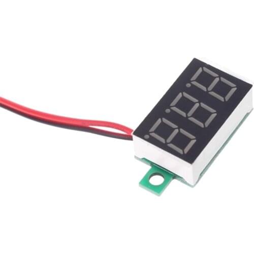 0.36" Digital Voltmeter DC 4.5-30V 2 Wires Red LED Display Panel Voltage Meter