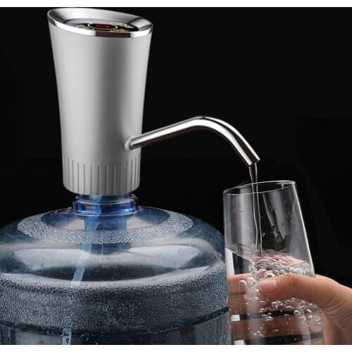 Electric Water Dispenser Pump Automatic Drinking Barreled Water Bottle Pump Water Dispenser Pump with Blue Light