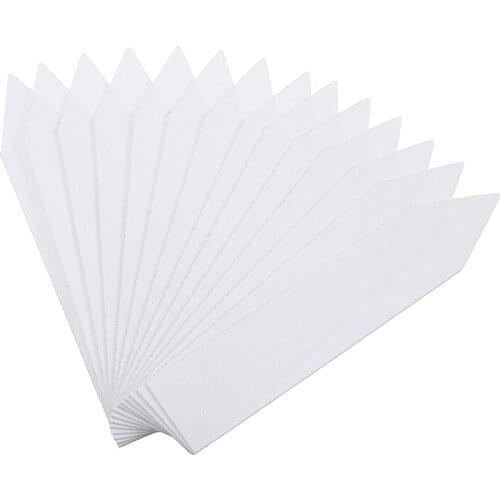 100pcs Plants Labels Indoor Bonsai Name Tag Plastic Stake Kindergarten Flower Pot Garden Plants Marker 10*2cm